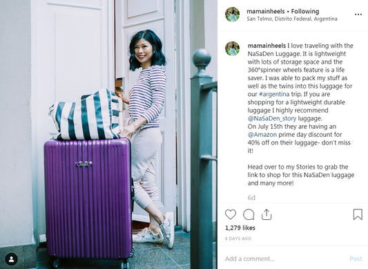 I love traveling with the NaSaDen Luggage.