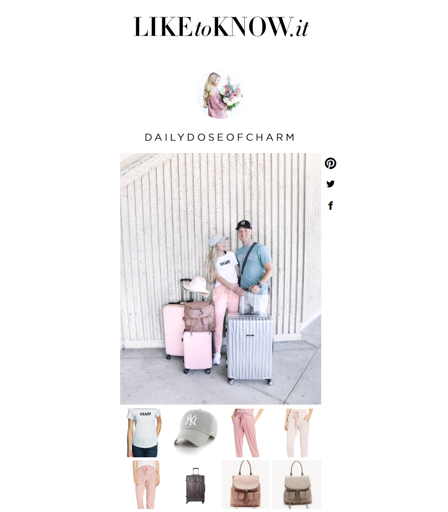 Hook up with a new suitcase for our trip!