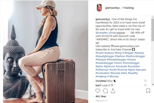 I get to travel with my new Luggage