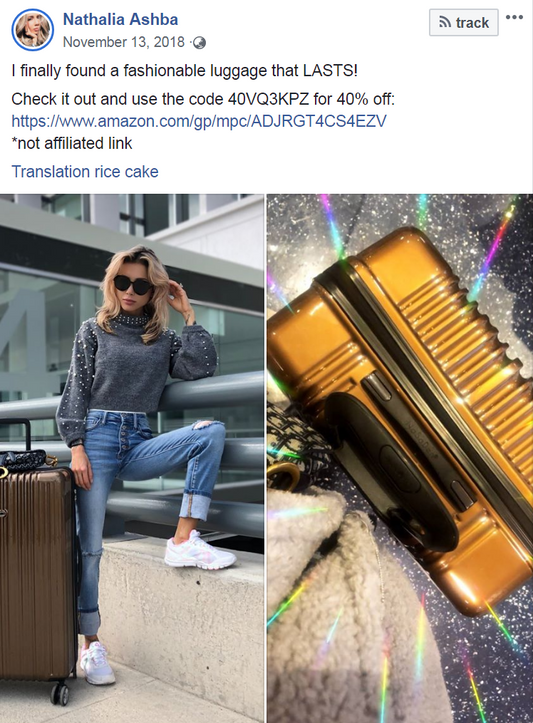 I finally found a fashionable luggage