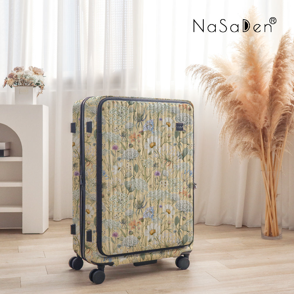 【NaSaDen】ラインシリーズ ユーストマグリーン 25インチ/29インチ フロントオープンラゲッジ