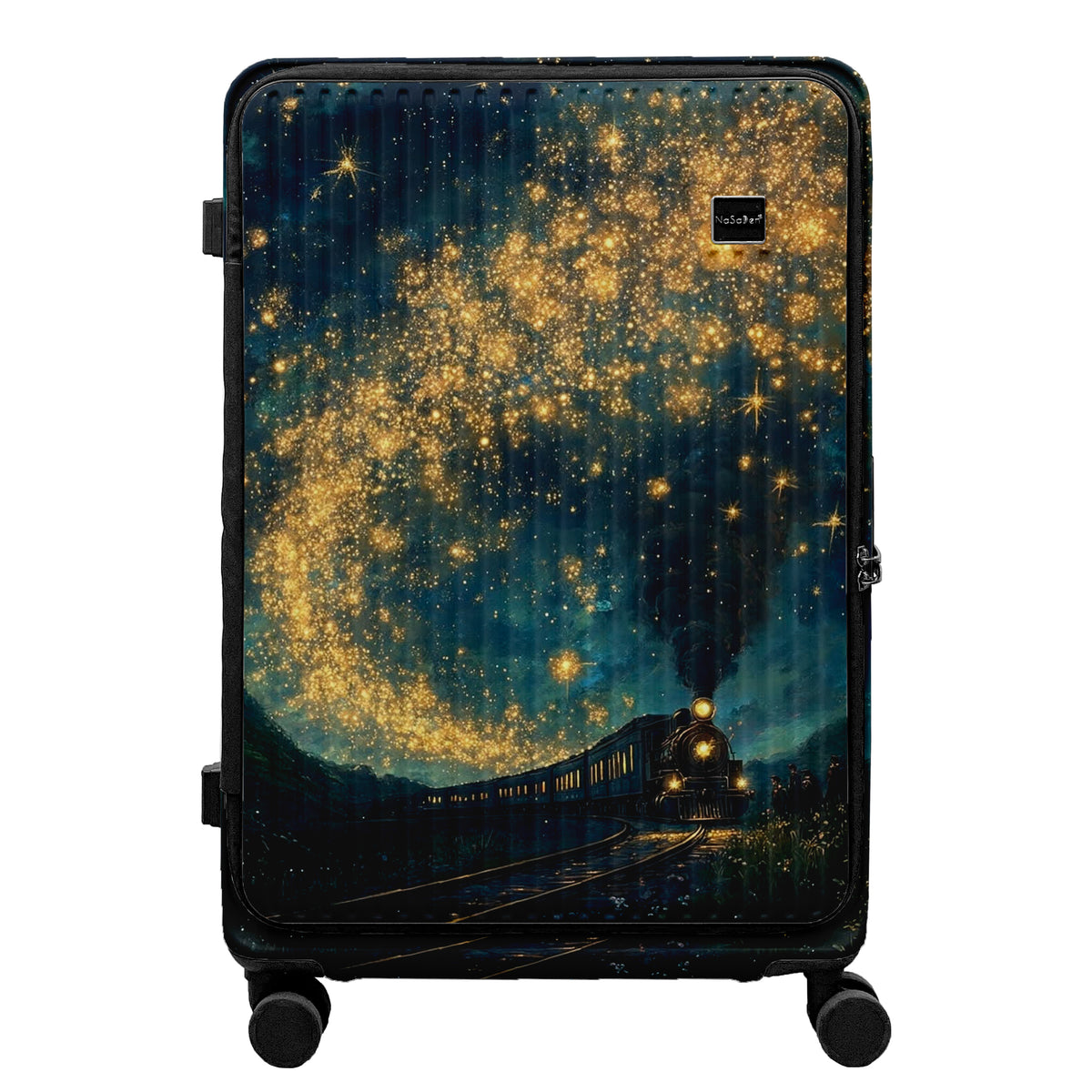 【NaSaDen】ラインシリーズ 星が流れる夜汽車の旅 25"/29" フロントオープン スーツケース