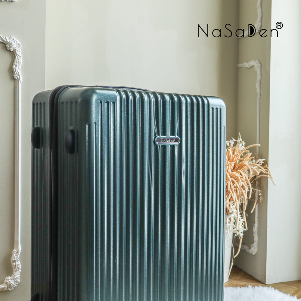 【NaSaDen】クラシックミステリーグリーン 22インチ機内持込用 / 26インチ / 29インチ預け入れ用 ジッパーラゲッジ