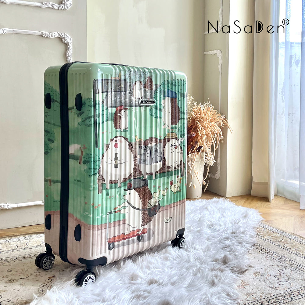 NaSaDen [ハリネズミパーク] 29インチ チェックジッパーラゲージ