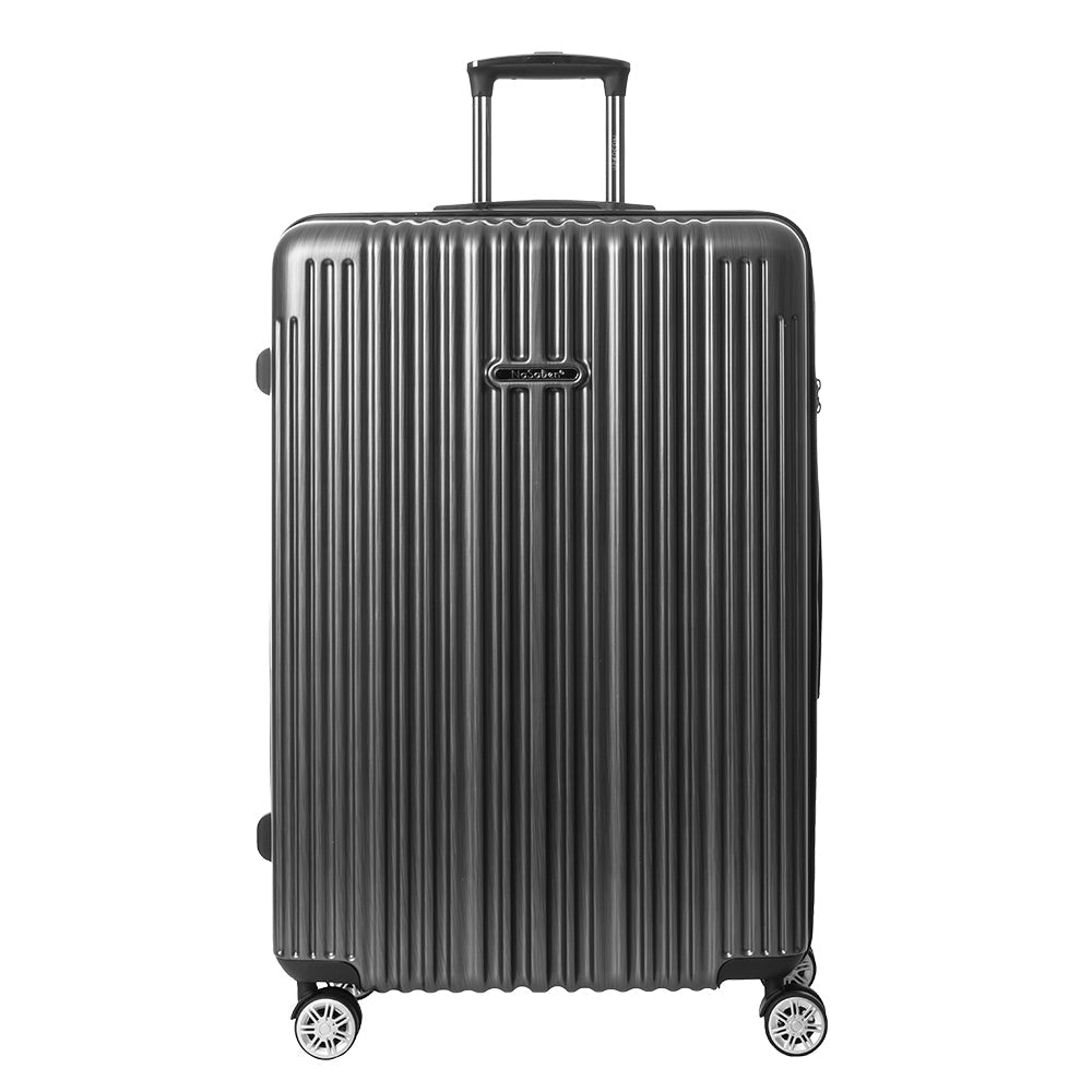 NaSaDen [ Northan Black ] 22" Carry on/26" Checked Zipper Luggage