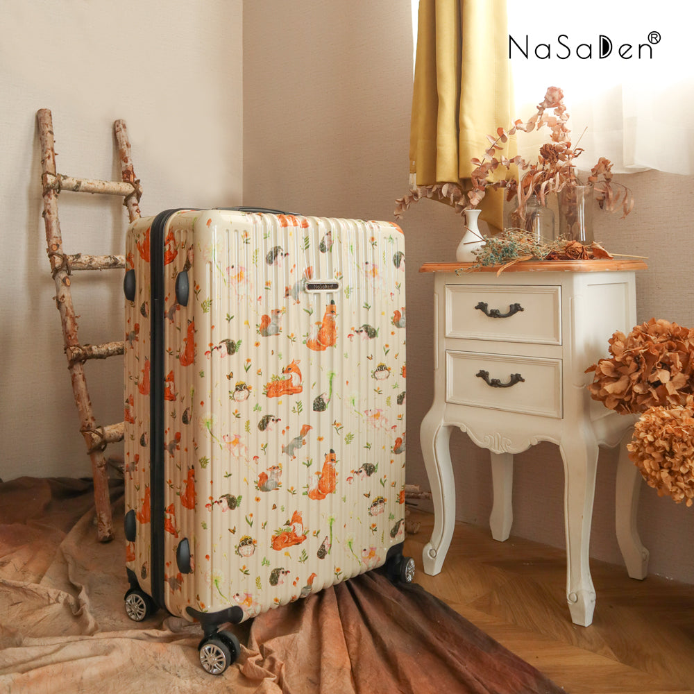 【NaSaDen】ドリーム限定柄プリント 22インチ機内持ち込み / 26インチ / 29インチ預け入れ用ジッパーラゲージ