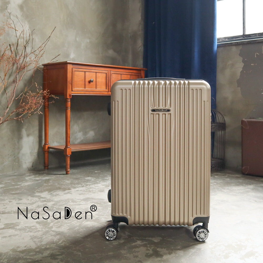 オープンボックス【NaSaDen】クラシック キャメル ゴールド 29インチ チェック ジッパーラゲッジ