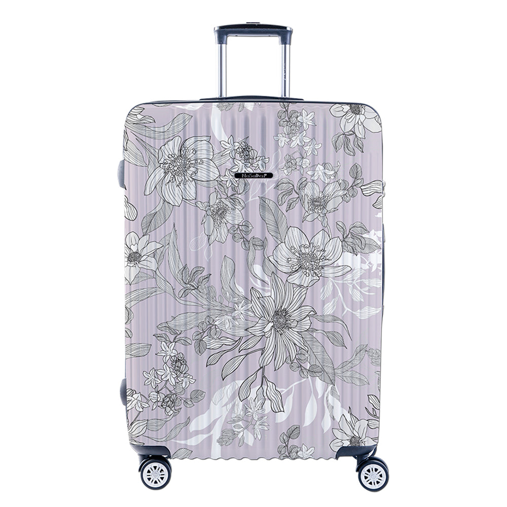 NaSaDen [ Violets ] 22" Carry on/ 26" Checked/ 29" Checked Zipper Luggage